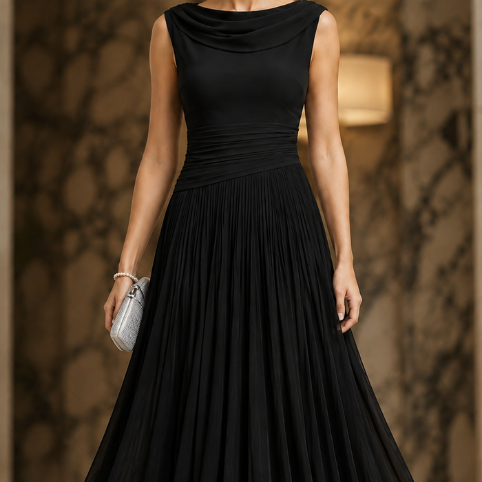 Calla Cowl Midi Dress