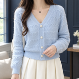 Lauren Textured Cardigan - Blue