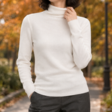 Roseline-Louise Turtleneck Sweater - White