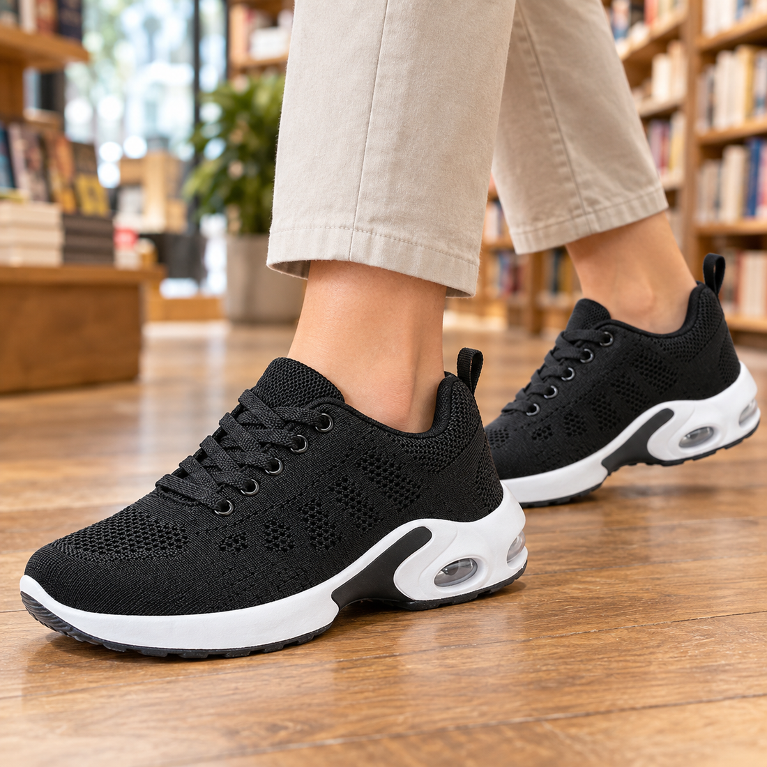 Bluebell Air-Cushion Sneakers - Black