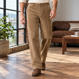 Philip Straight Leg Pants - Brown