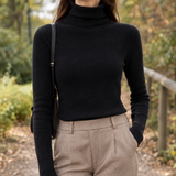 Evelina-Kate Turtleneck Sweater - Black