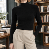 Pippa-Belle Mock Neck Sweater - Black