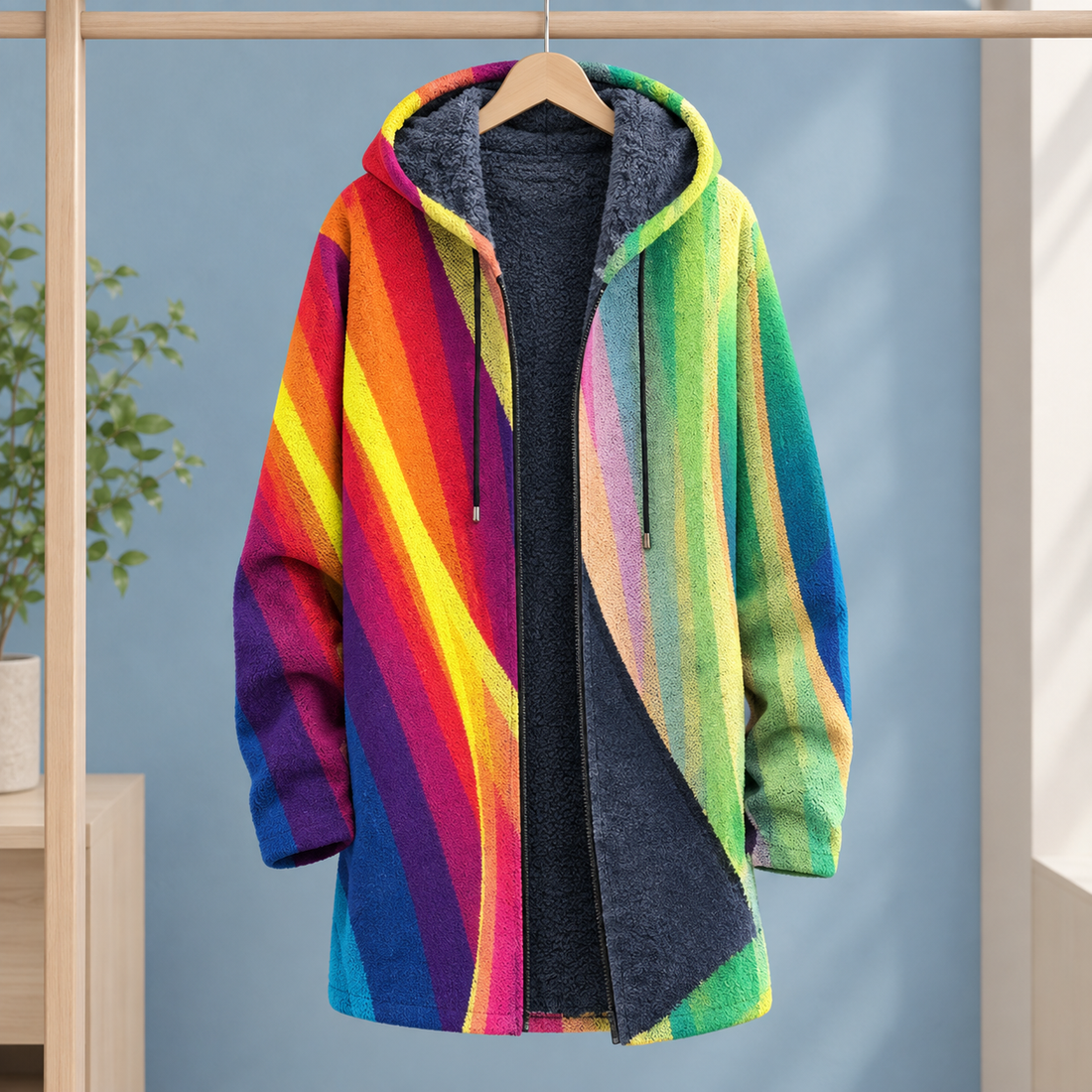 Alexander Hooded Sweater - Rainbow
