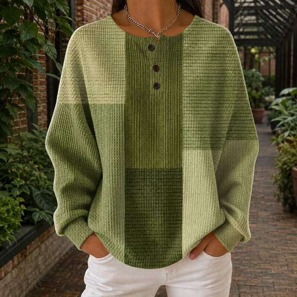 Adeline-Elise Color Block Sweater