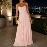 Lorelei-Hope Pleated Maxi Dress - Light Pink