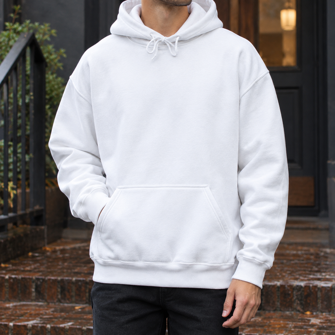Ronan Relaxed Hoodie - White