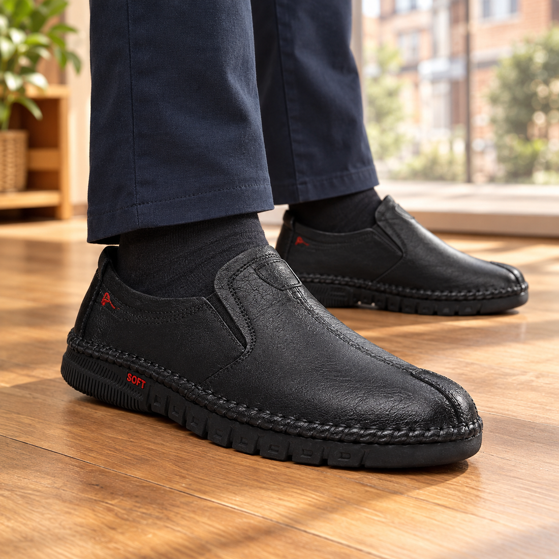Mezzana Slip-On Shoes - Black