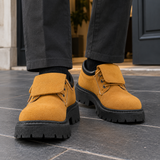 Ostuni Suede Derby Shoes - Tan