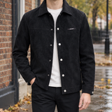 Amos-Lane Snap Front Jacket - Black