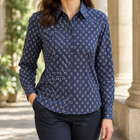Dark Blue Floral