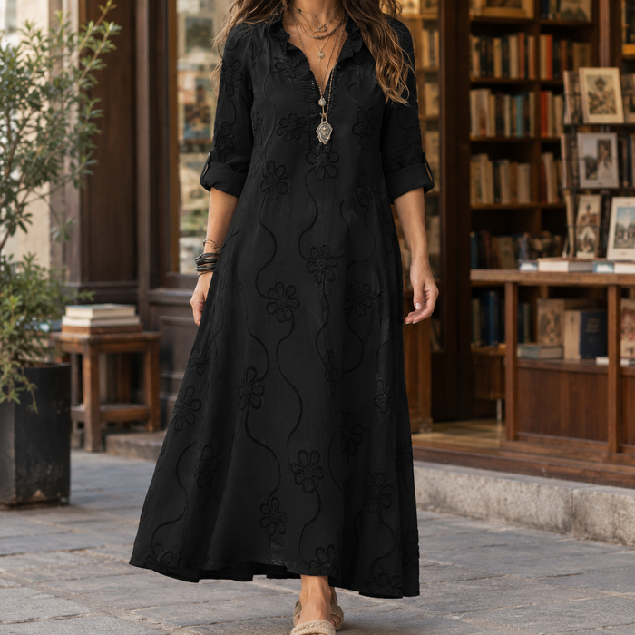 Sasha Embroidered Maxi Dress
