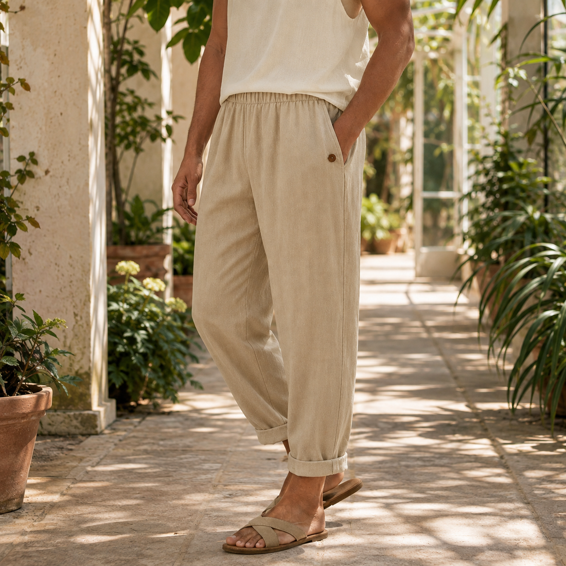 Otto Relaxed Pants - Sand