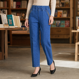 Candela-Kate Straight Leg Pants - Light Blue