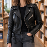 Berenice Biker Jacket - Black