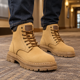 Brunello Lace-Up Boots - Tan