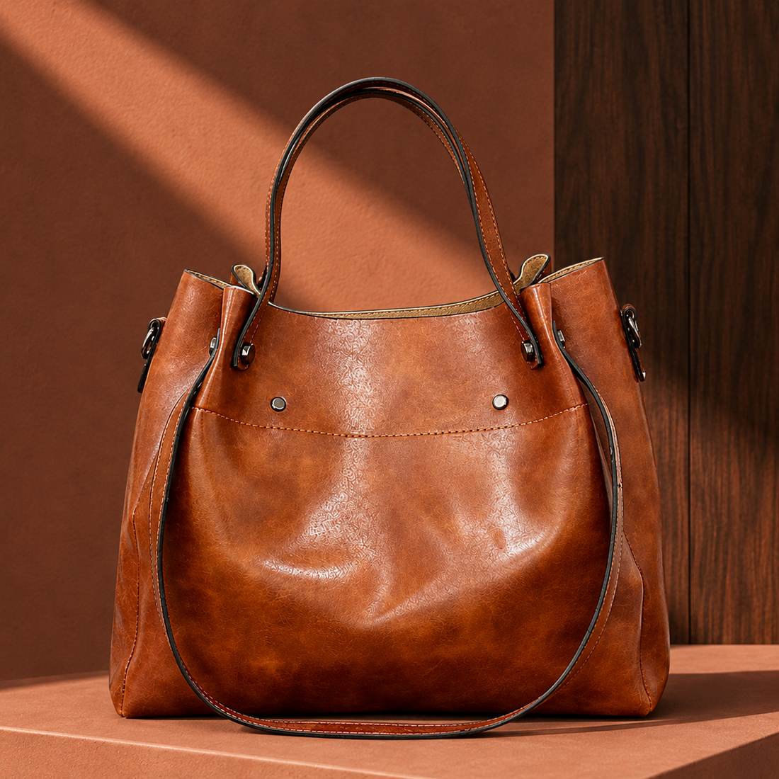 Ruggeri Vintage Bag Set - Brown