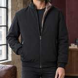 Malcolm Stand Collar Jacket - Black