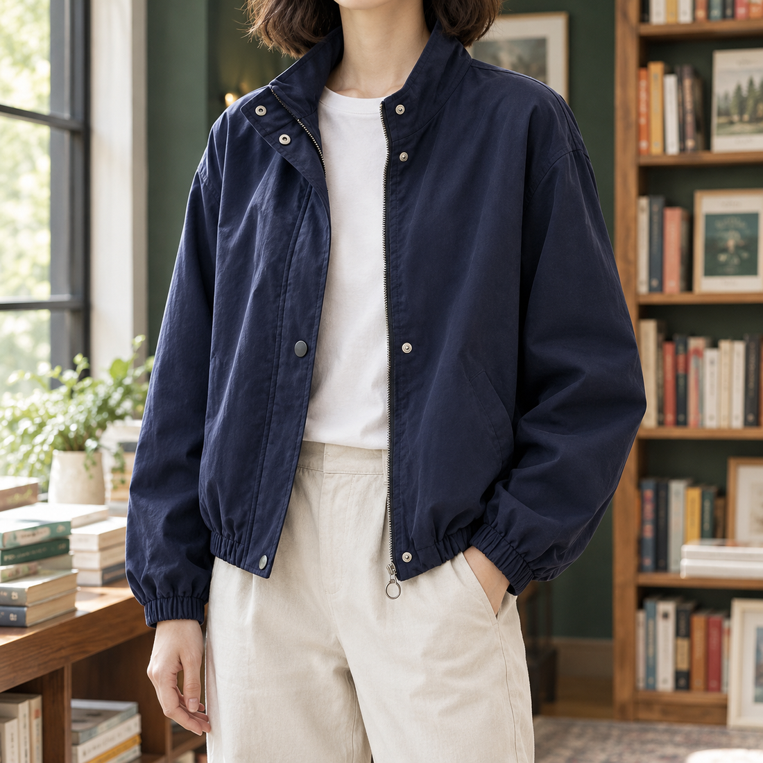 Heloise-Hope Zip Jacket - Royal Blue