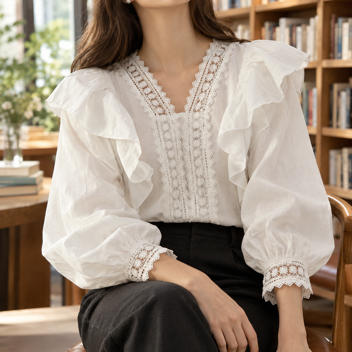Veronique Ruffle Blouse