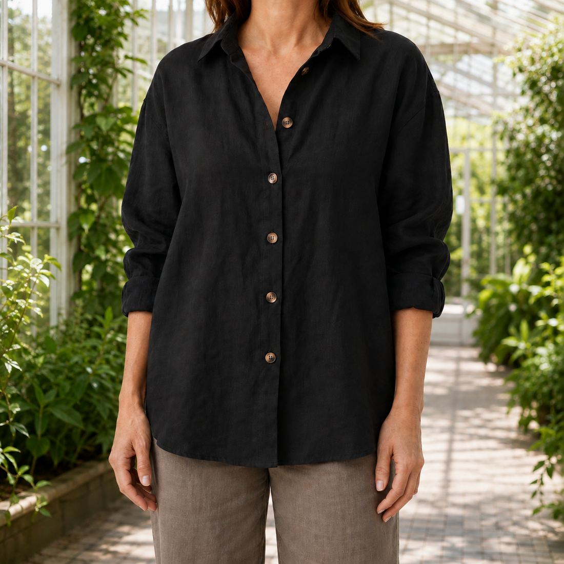 Pippa Relaxed Shirt - Black