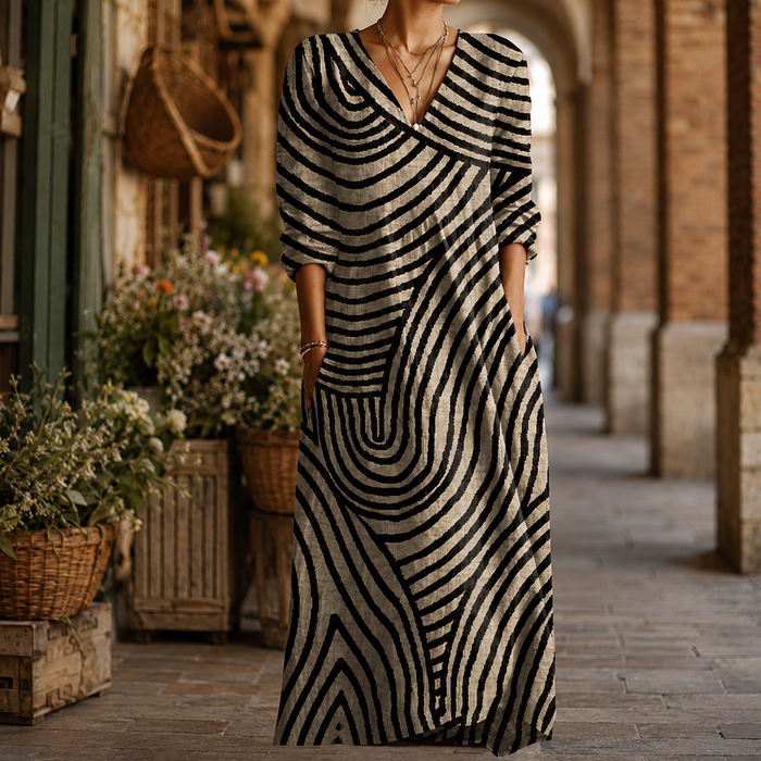 Lorelei Abstract Maxi Dress