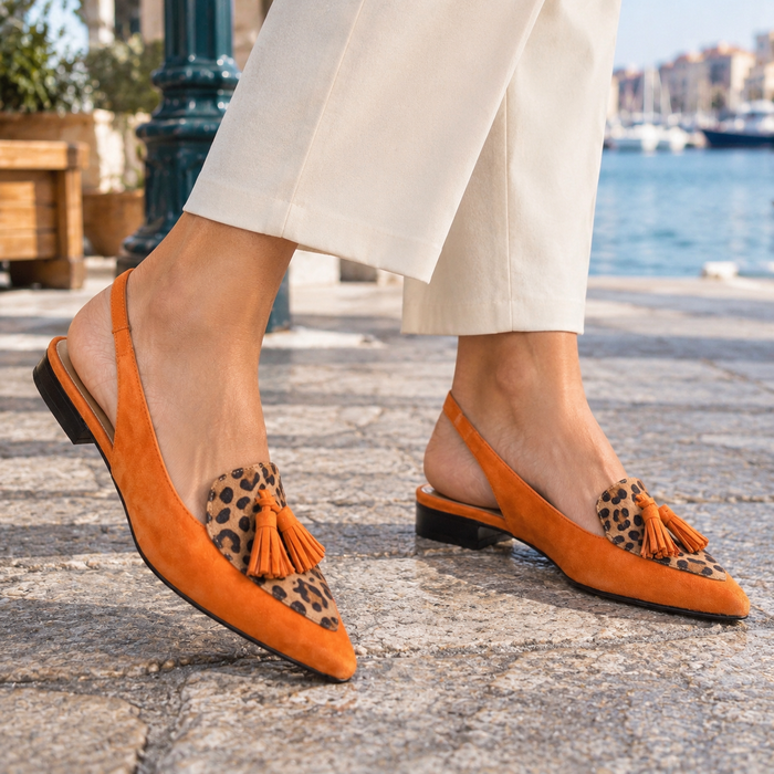 Damiani Tassel Slingbacks