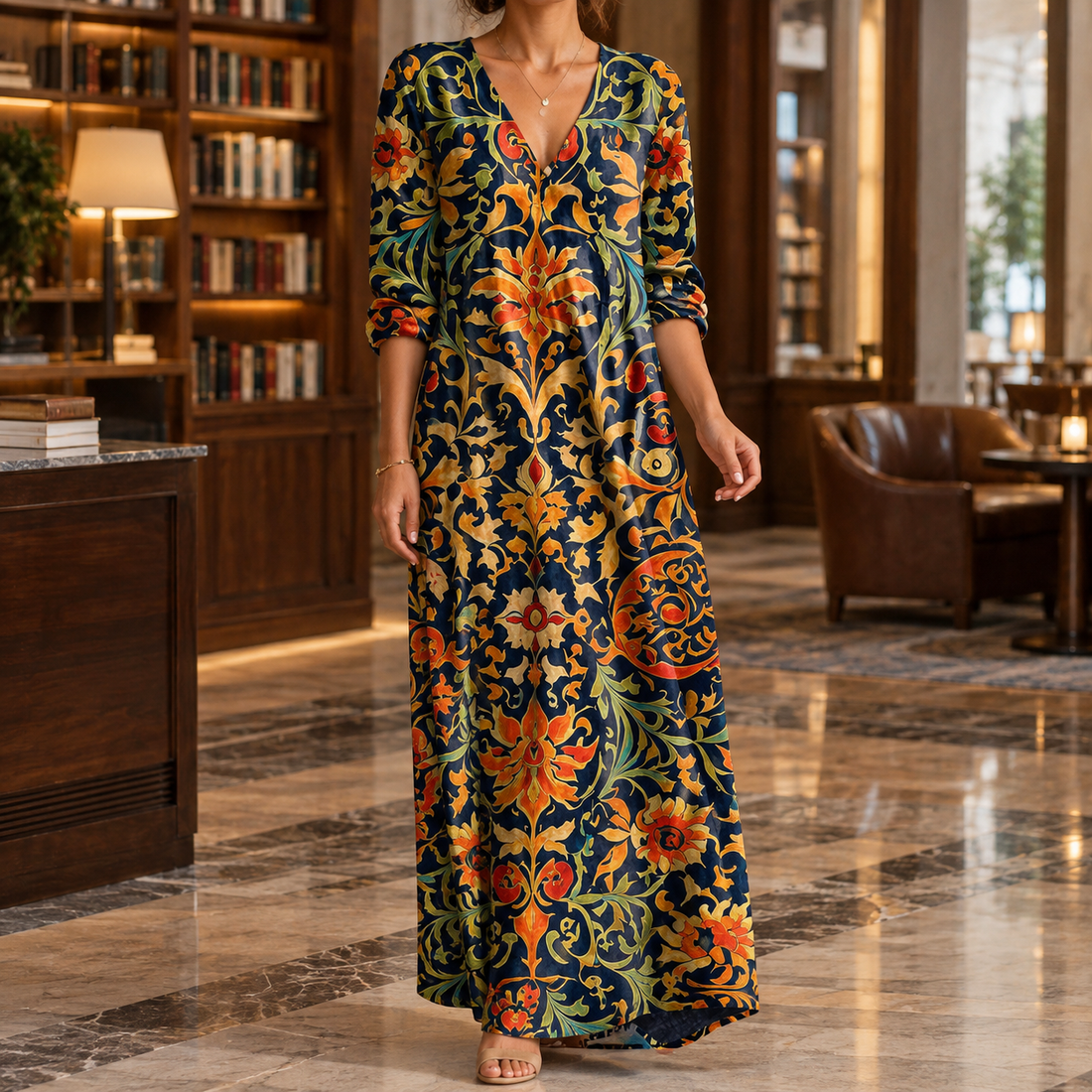 Vivienne-Mae Floral Maxi Dress - As Pictured