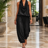 Maxine Draped Set - Black
