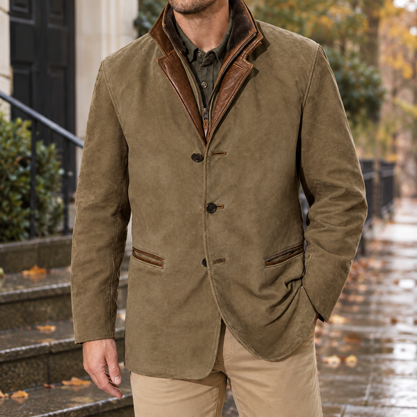 Adrian-James Layered Collar Jacket