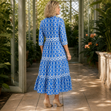 Ophelia Tiered Midi Dress - Lead Alternate View