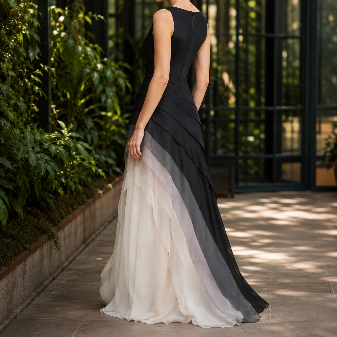 Elodie Ombré Maxi Dress - Lead Alternate View