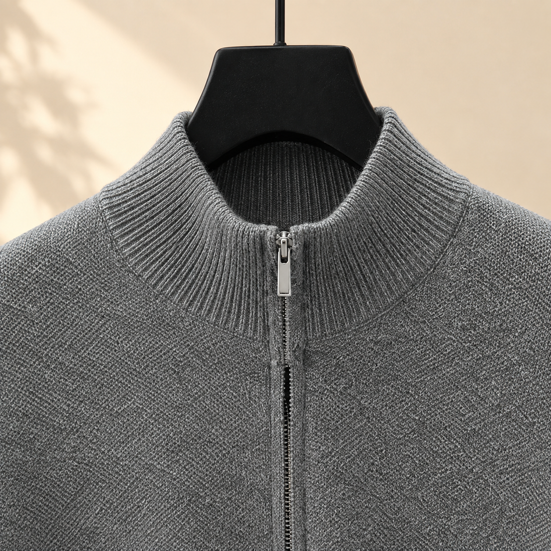 Robert Zip Sweater - Lead Product Detail