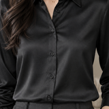 Charlotte-Belle Satin Shirt - Lead Product Detail
