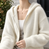 Demelza Cashmere Hoodie - Lead Product Detail