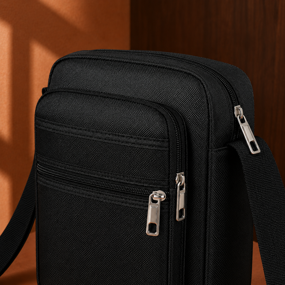 Bertani Multi-Zip Crossbody Bag - Lead Product Detail
