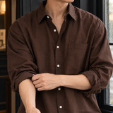Lothaire Linen Shirt - Lead Product Detail