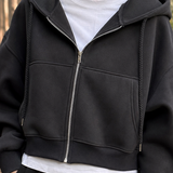 Natalie-Belle Oversized Zip Hoodie - Lead Product Detail