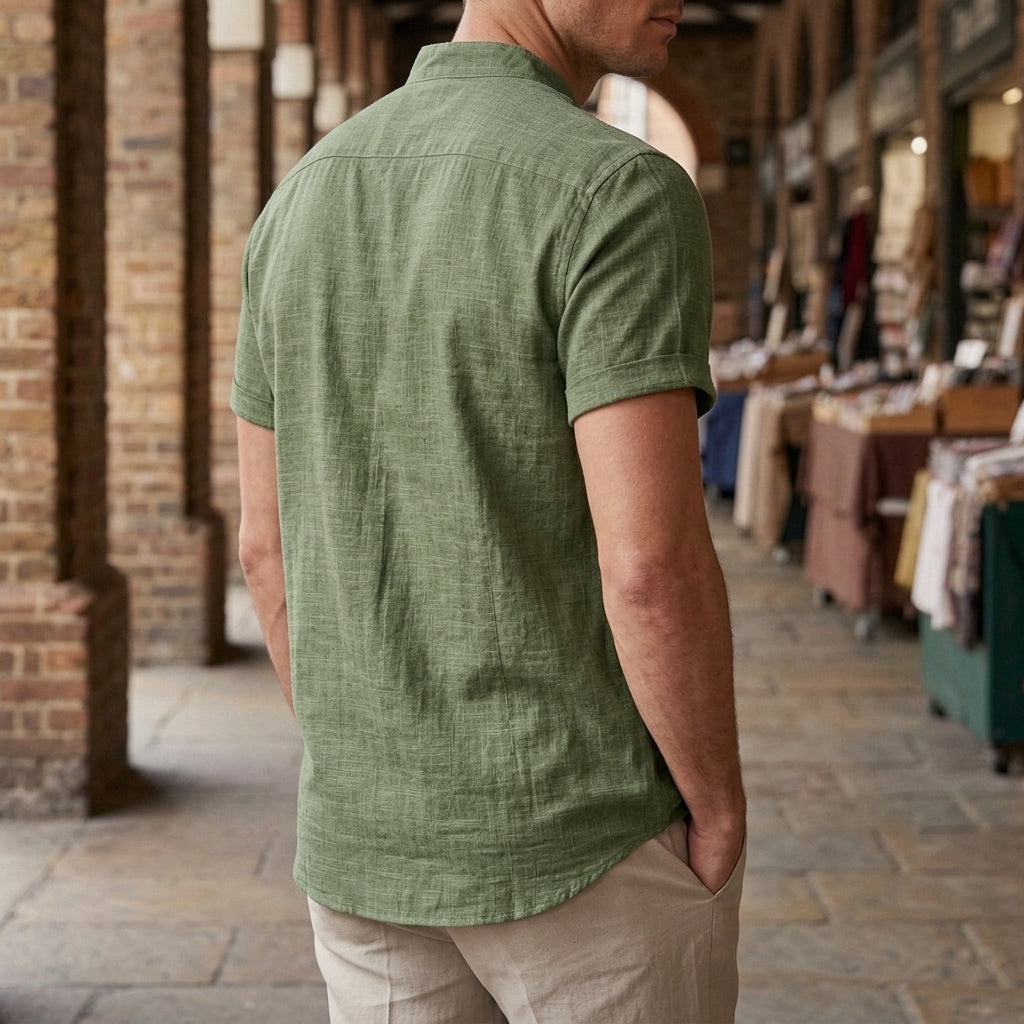 Hudson Mandarin Shirt - Lead Alternate View