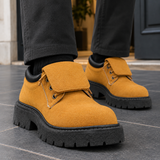 Ostuni Suede Derby Shoes - Lead Product Detail