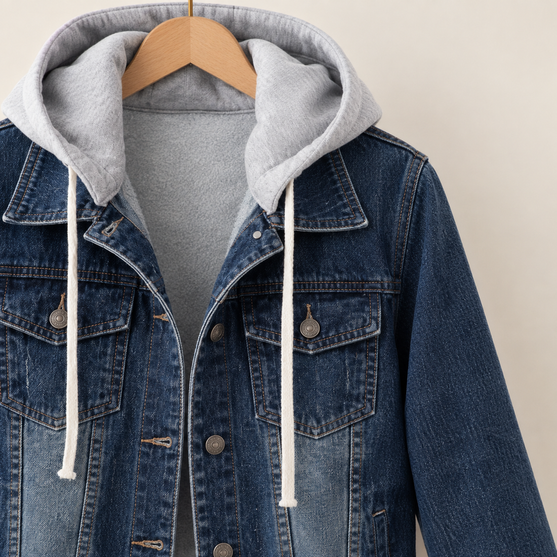 Mirabel Hooded Denim Jacket - Lead Product Detail