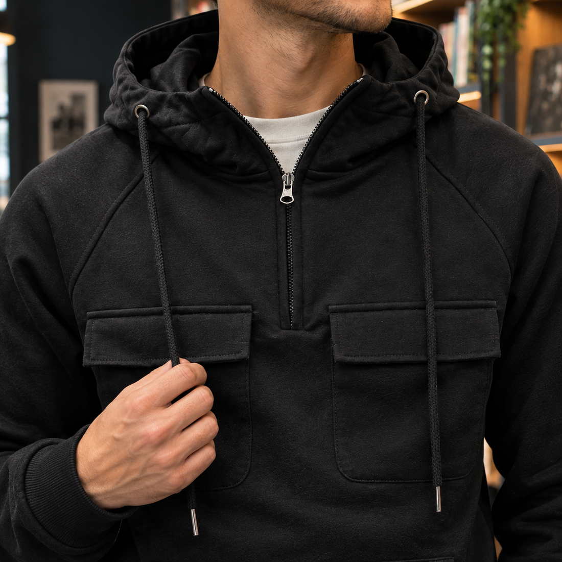 Boniface Utility Hoodie - Lead Product Detail