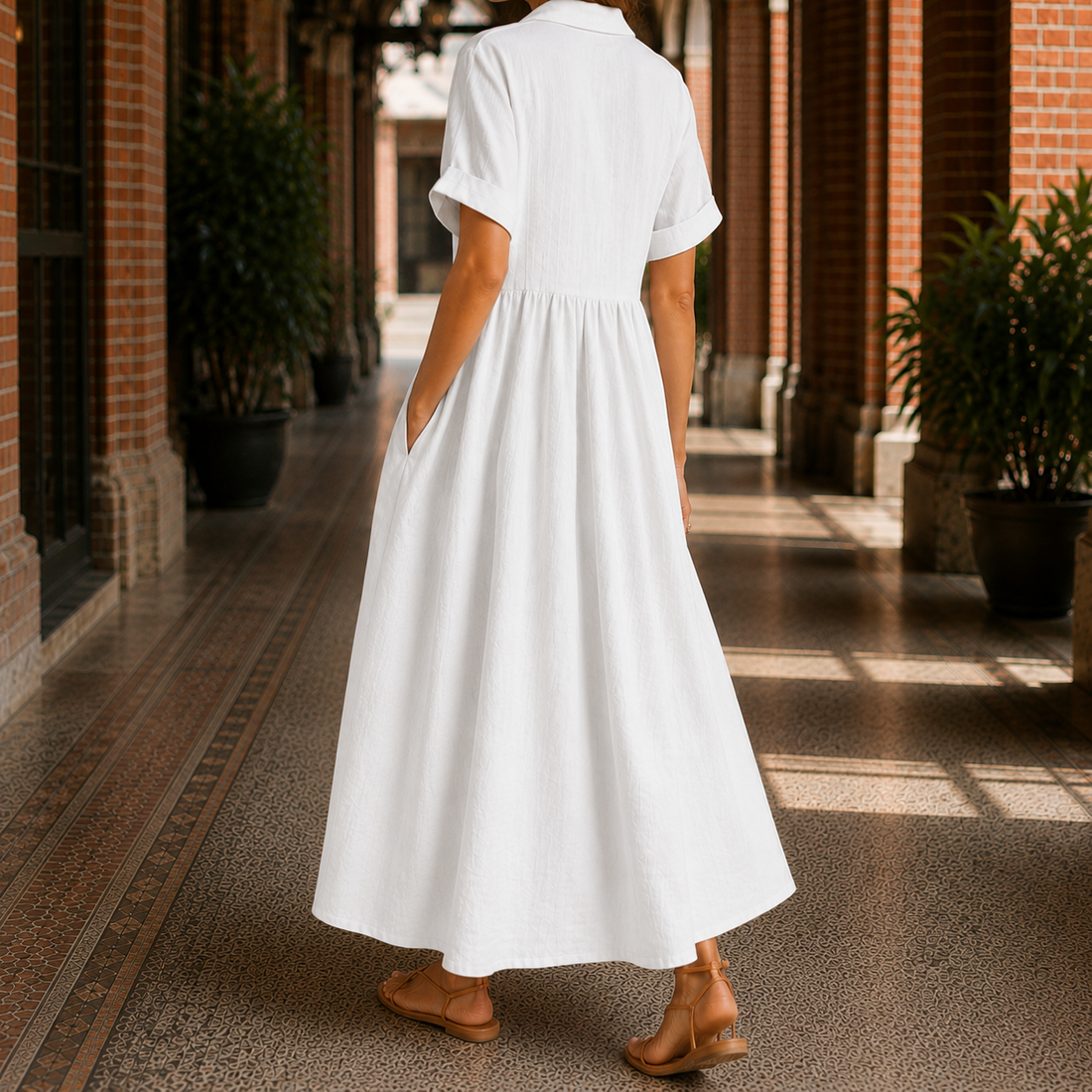 Willa Pintuck Maxi Dress - Lead Alternate View