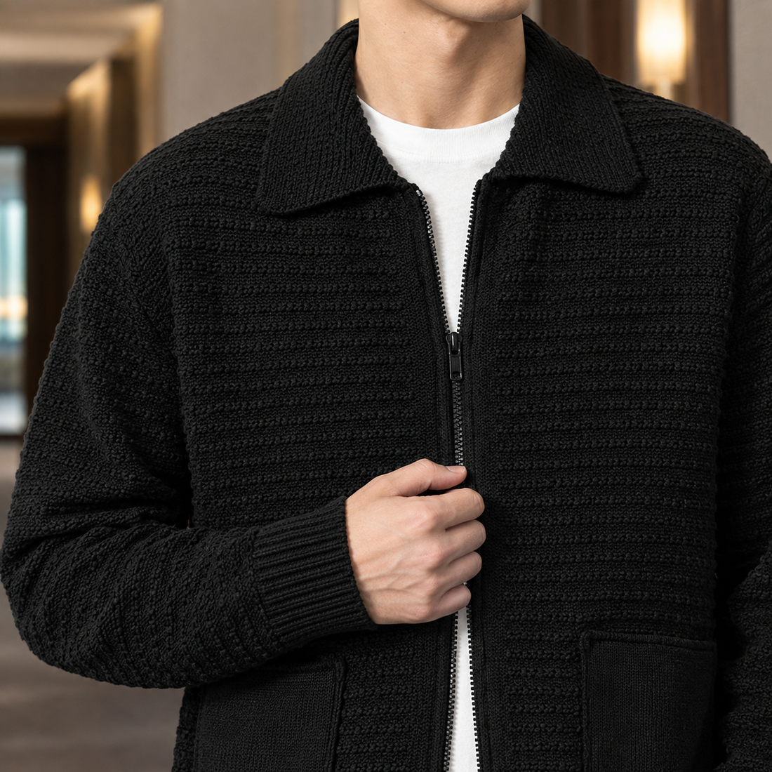 Christian Textured Cardigan - Lead Product Detail