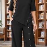 Delphine-June Asymmetric Wide-Leg Set - Lead Product Detail