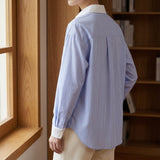 Willa Contrast Collar Shirt - Lead Alternate View