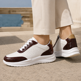 Padova Leather Sneakers - Lead Alternate View