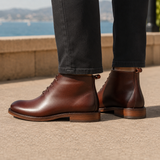 Austin Leather Ankle Boots - Lead Alternate View