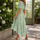 Vivienne Wrap Midi Dress - Lead Alternate View