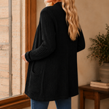 Yara Ribbed Cardigan - Lead Alternate View